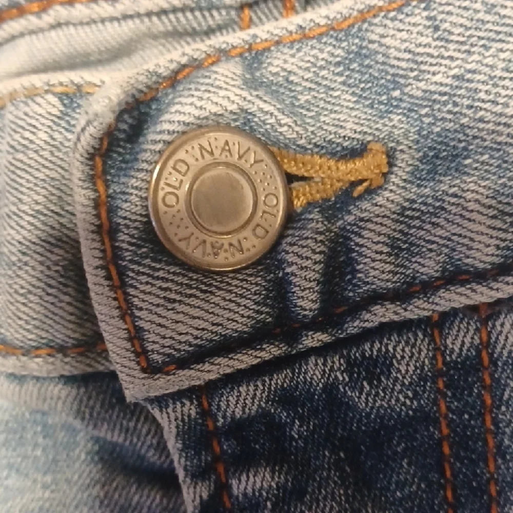 Old Navy Blue Straight Leg Jeans 33x36